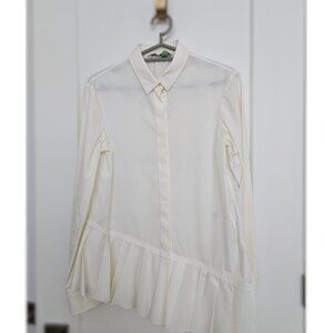 Neil Barrett white asymmetric tailored shirt - size 38